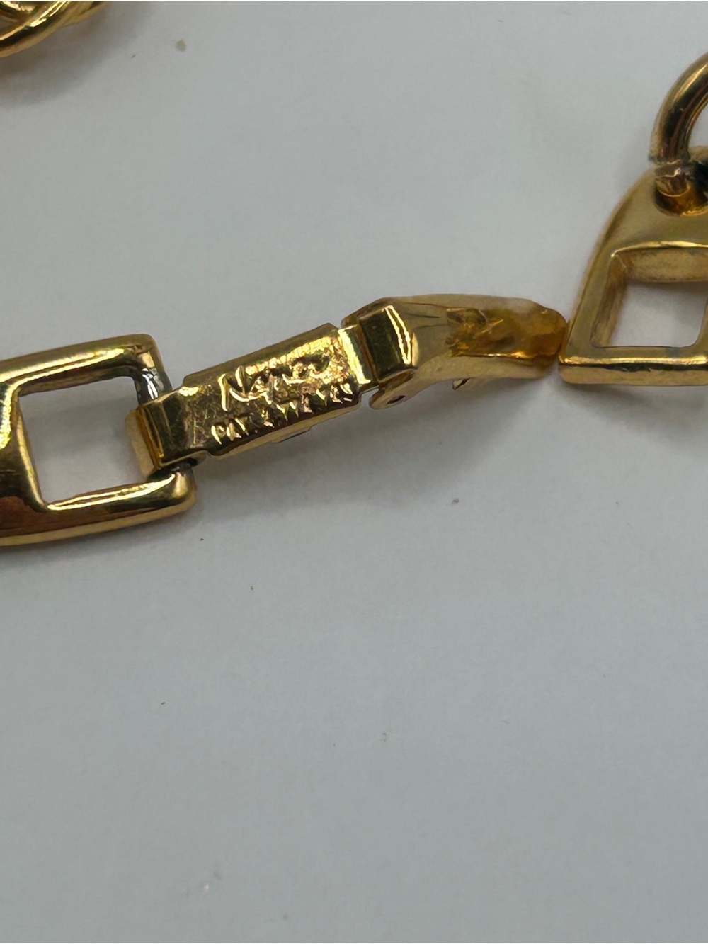 Vintage 1980’s Napier Gold-Plated Chain Necklace Pat Pend 4774743 - Picture 8 of 12